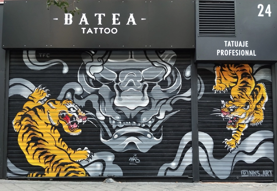 Batea Tatoo decoración exterior graffiti