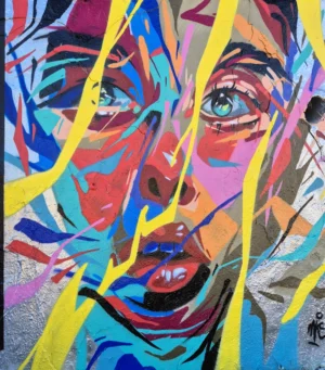 nks_abstractface woman torre graffiti