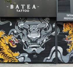 Batea Tattoo - 5x3 metros - spray Batea Tatoo decoración exterior graffiti