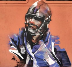 Stefano Zanvit 11 rugby graffiti