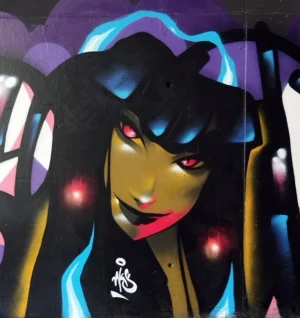 nks_vampire vampire girl graffiti