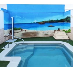 GRAFFITI 2 Mural decoración exterior piscina