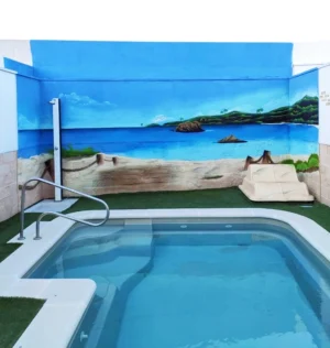 GRAFFITI 2 Mural decoración exterior piscina